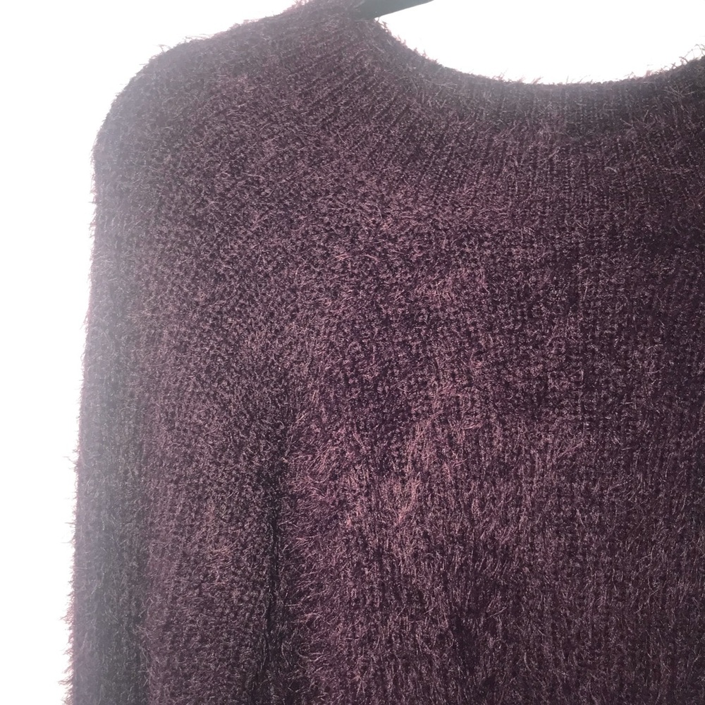 Fuzzy Purple Sweater